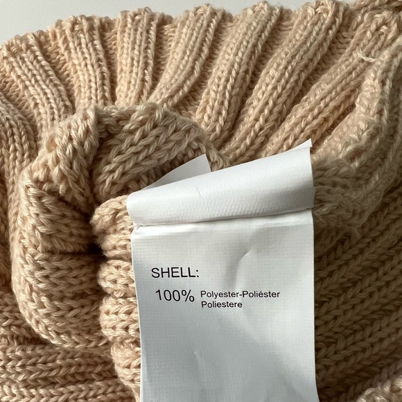 Cupshe Stretchy Elegant Tan Knit Sweater Dress - S - NWT - Picture 8 of 9